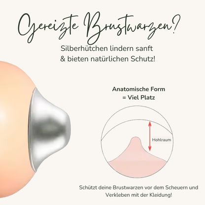 Mommiko Silberhütchen aus 999er Feinsilber (2 Stück)